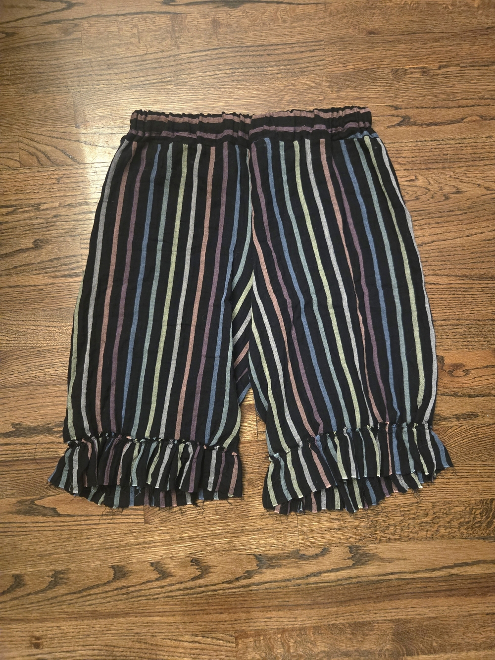 Rainbow Stripe Ruffle Bloomers - Picture 2 of 3